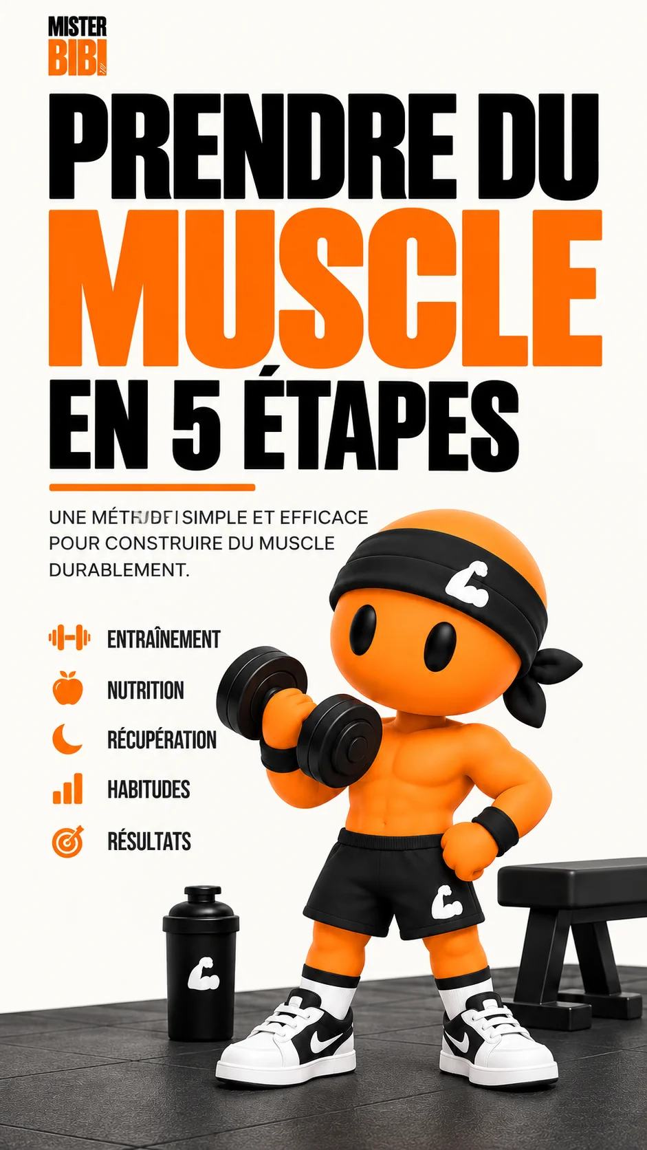 Couverture : Prendre du muscle en 5 étapes